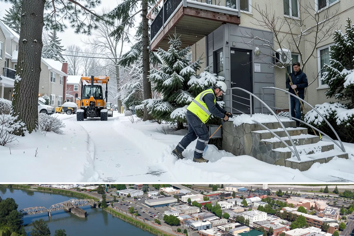 Pre-Storm Treatment in Mount Vernon, Skagit County, WA - Pretreatment is applied in the hours before any forecast snow, most often during December and January cold snaps.