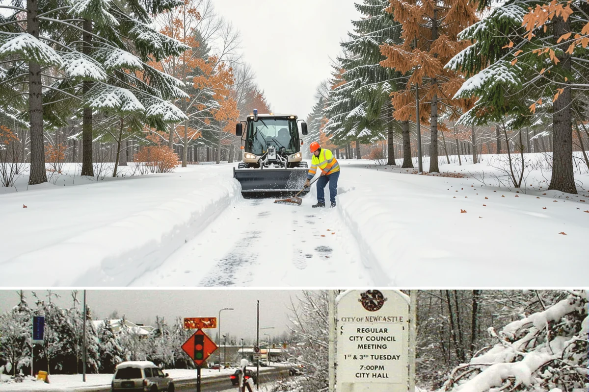 Pre-Storm Treatment in Newcastle, King County, WA - Pretreatment is applied in the hours before any forecast snow, most often during December and January cold snaps.