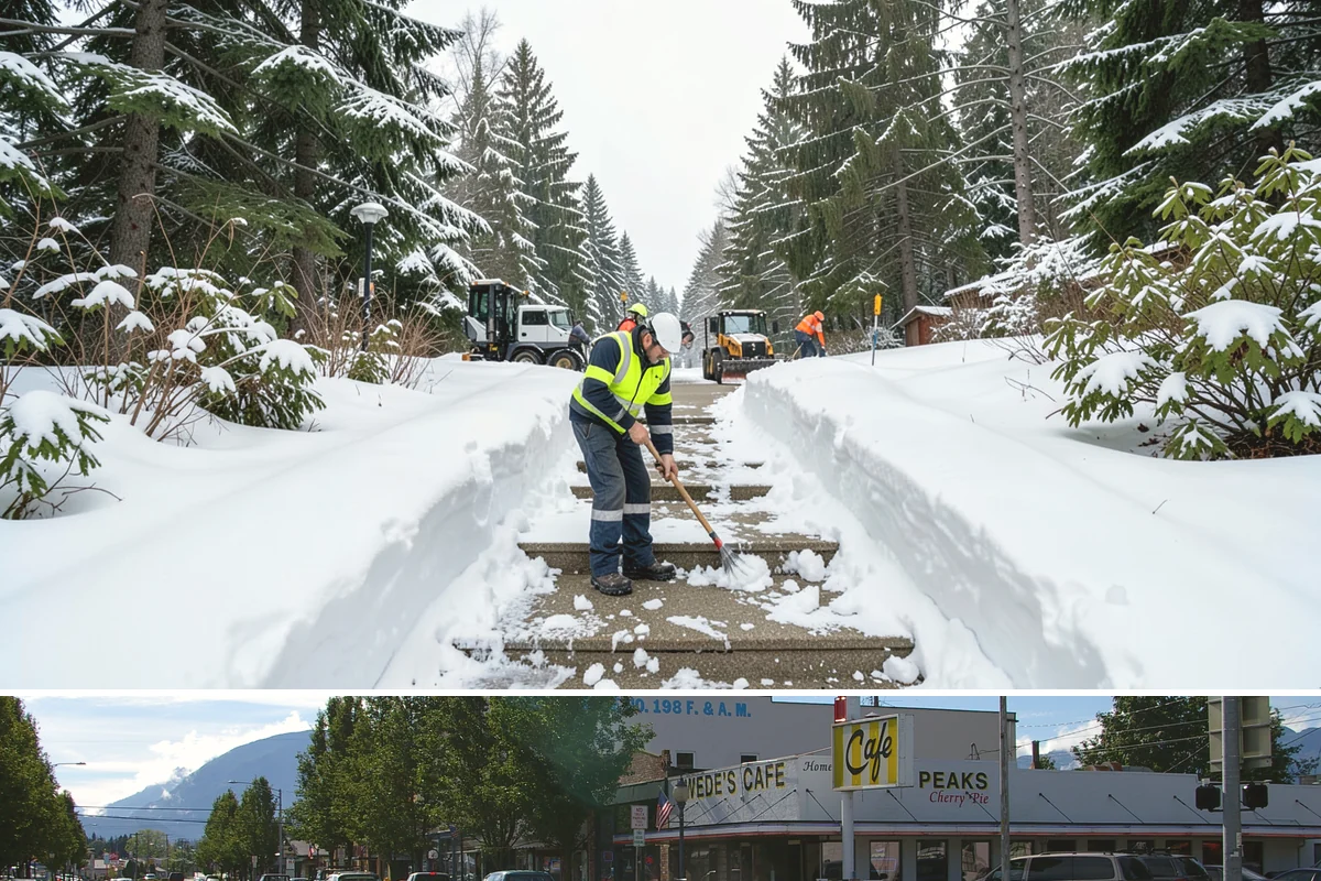 Pre-Storm Treatment in North Bend, King County, WA - Pretreatment is applied in the hours before any forecast snow, most often during December and January cold snaps.