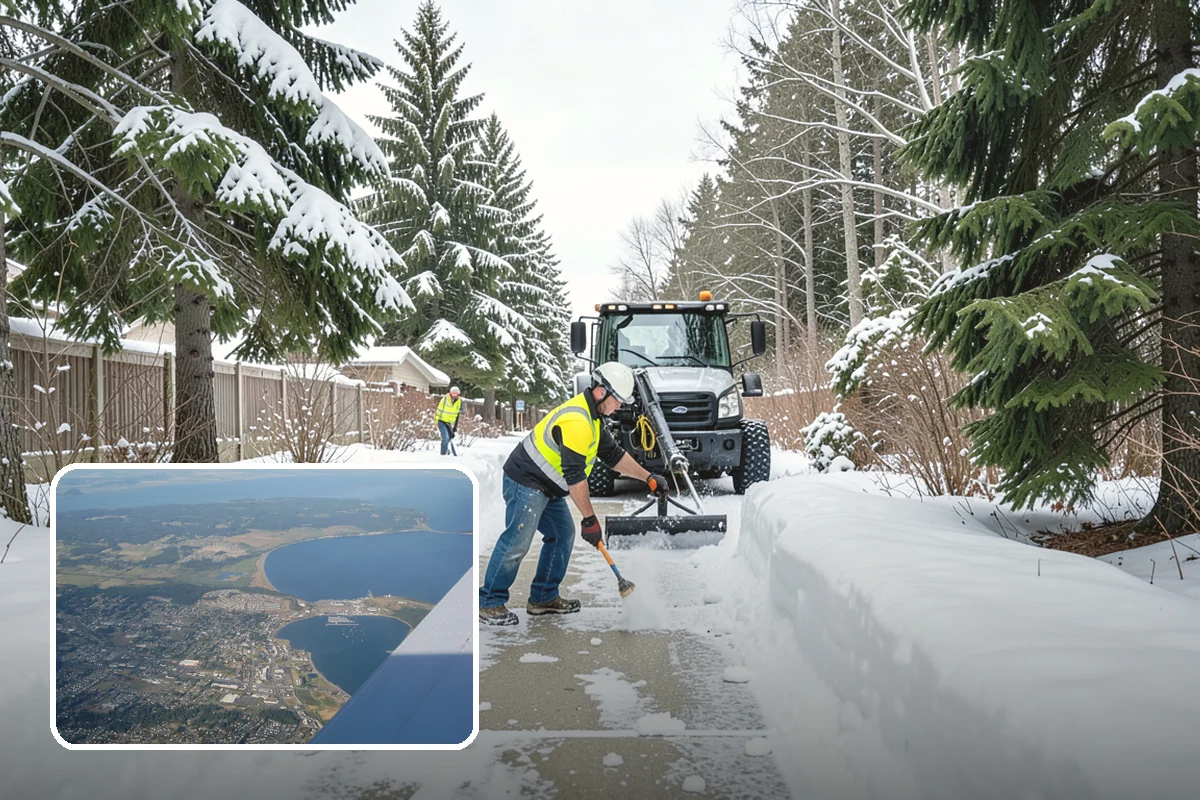 Pre-Storm Treatment in Oak Harbor, Island County, WA - Prevents snow and ice from bonding to pavement