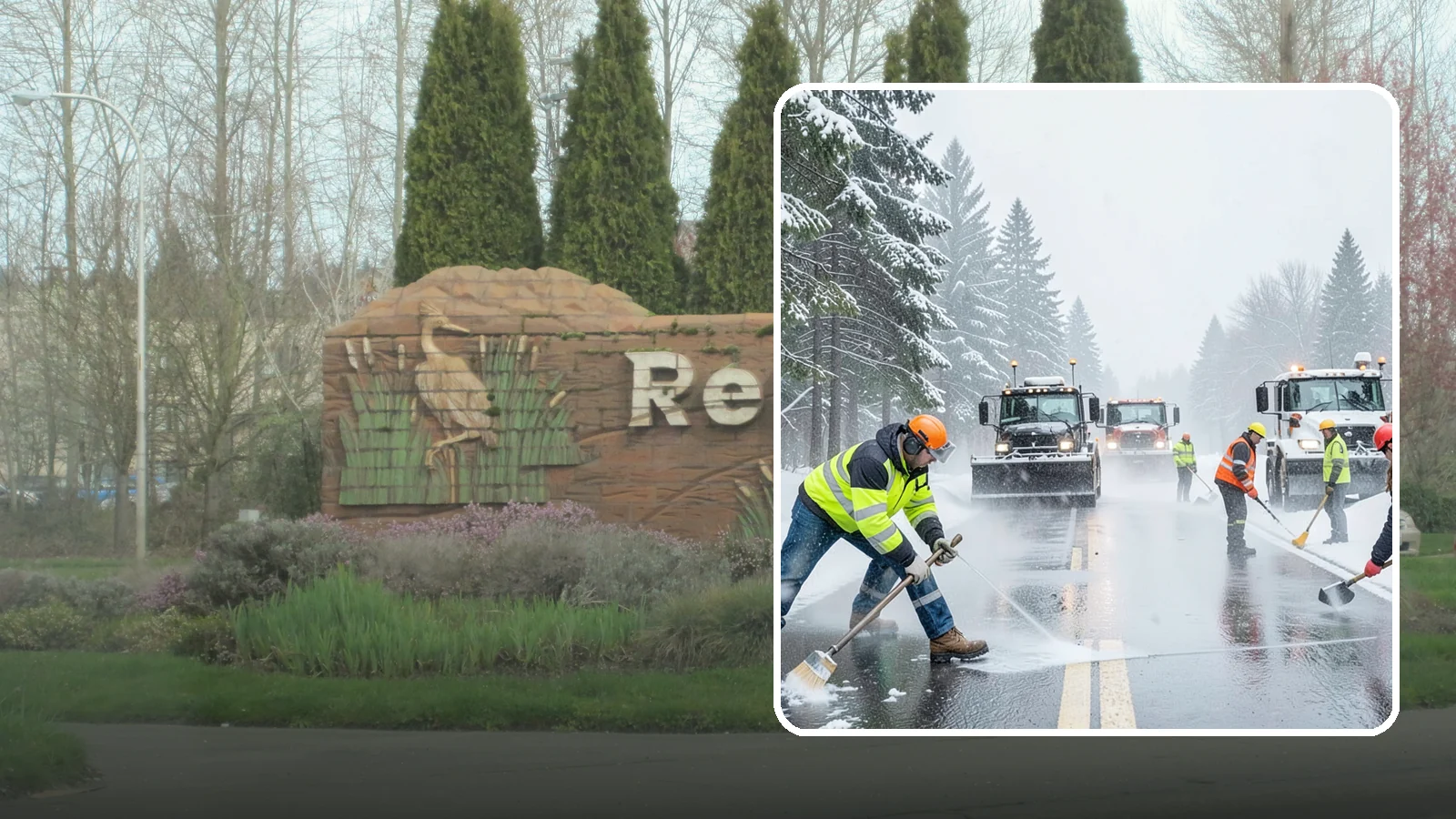 Pre-Storm Treatment in Renton, King County, WA - Proactive anti-icing applied before snow arrives so accumulation never bonds to your pavement.