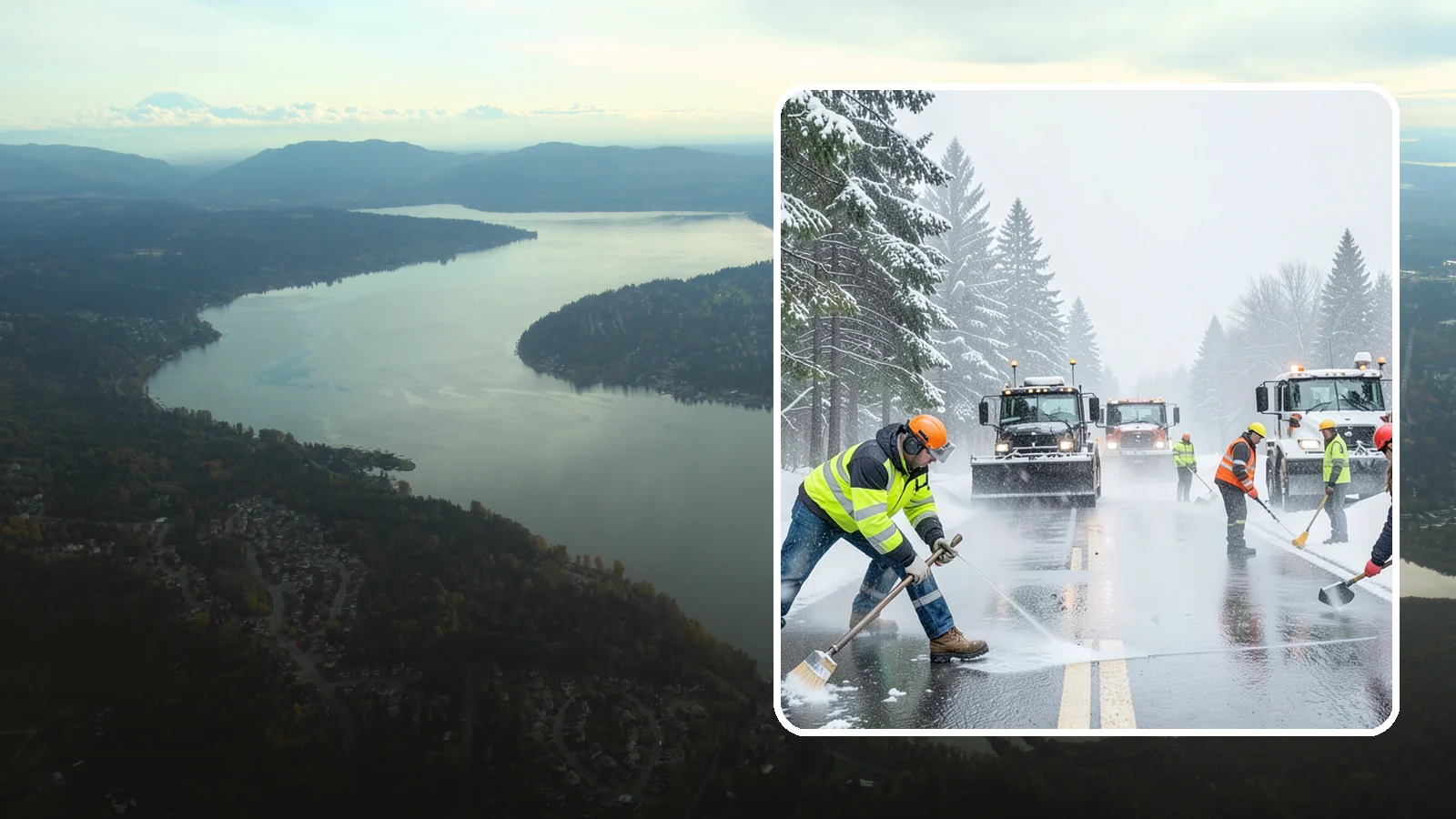 Pre-Storm Treatment in Sammamish, King County, WA - Proactive anti-icing applied before snow arrives so accumulation never bonds to your pavement.