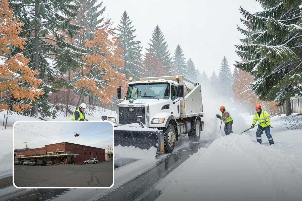 Pre-Storm Treatment in Sedro-Woolley, Skagit County, WA - Prevents snow and ice from bonding to pavement