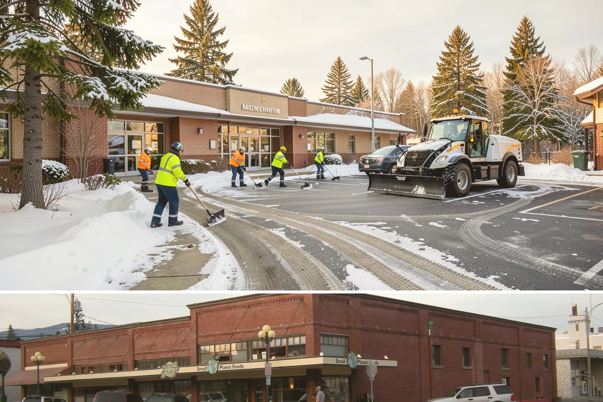 Pre-Storm Treatment in Sedro-Woolley, Skagit County, WA - Pretreatment is applied in the hours before any forecast snow, most often during December and January cold snaps.