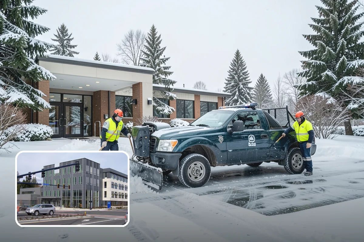 Pre-Storm Treatment in Shoreline, King County, WA - Prevents snow and ice from bonding to pavement
