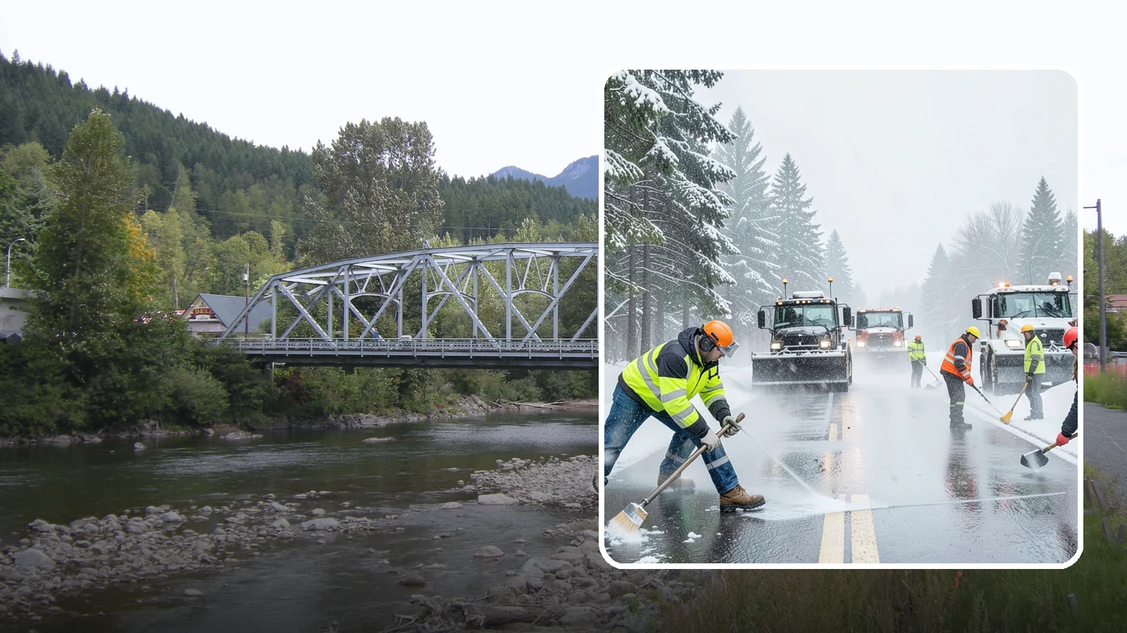 Pre-Storm Treatment in Skykomish, King County, WA - Proactive anti-icing applied before snow arrives so accumulation never bonds to your pavement.