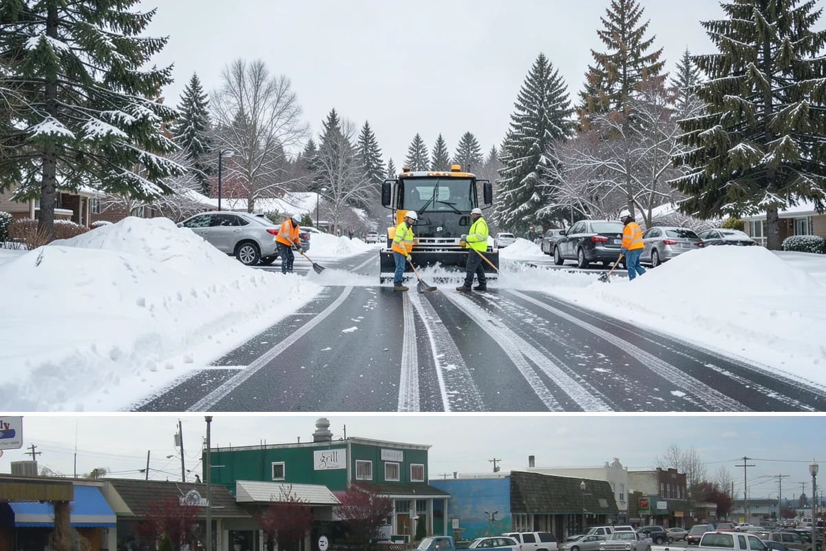 Pre-Storm Treatment in Stanwood, Snohomish County, WA - Pretreatment is applied in the hours before any forecast snow, most often during December and January cold snaps.