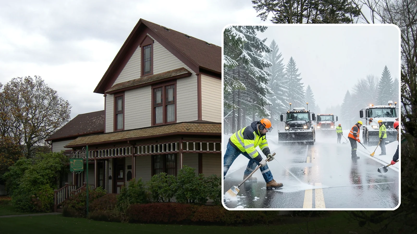 Pre-Storm Treatment in Sumner, Pierce County, WA - Proactive anti-icing applied before snow arrives so accumulation never bonds to your pavement.