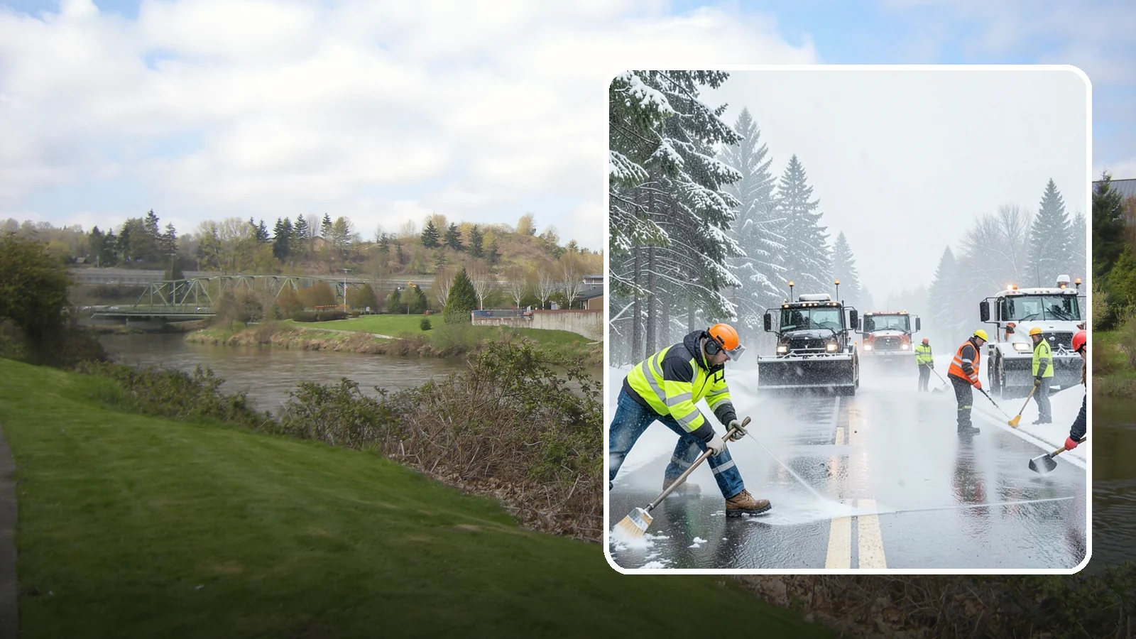 Pre-Storm Treatment in Tukwila, King County, WA - Proactive anti-icing applied before snow arrives so accumulation never bonds to your pavement.