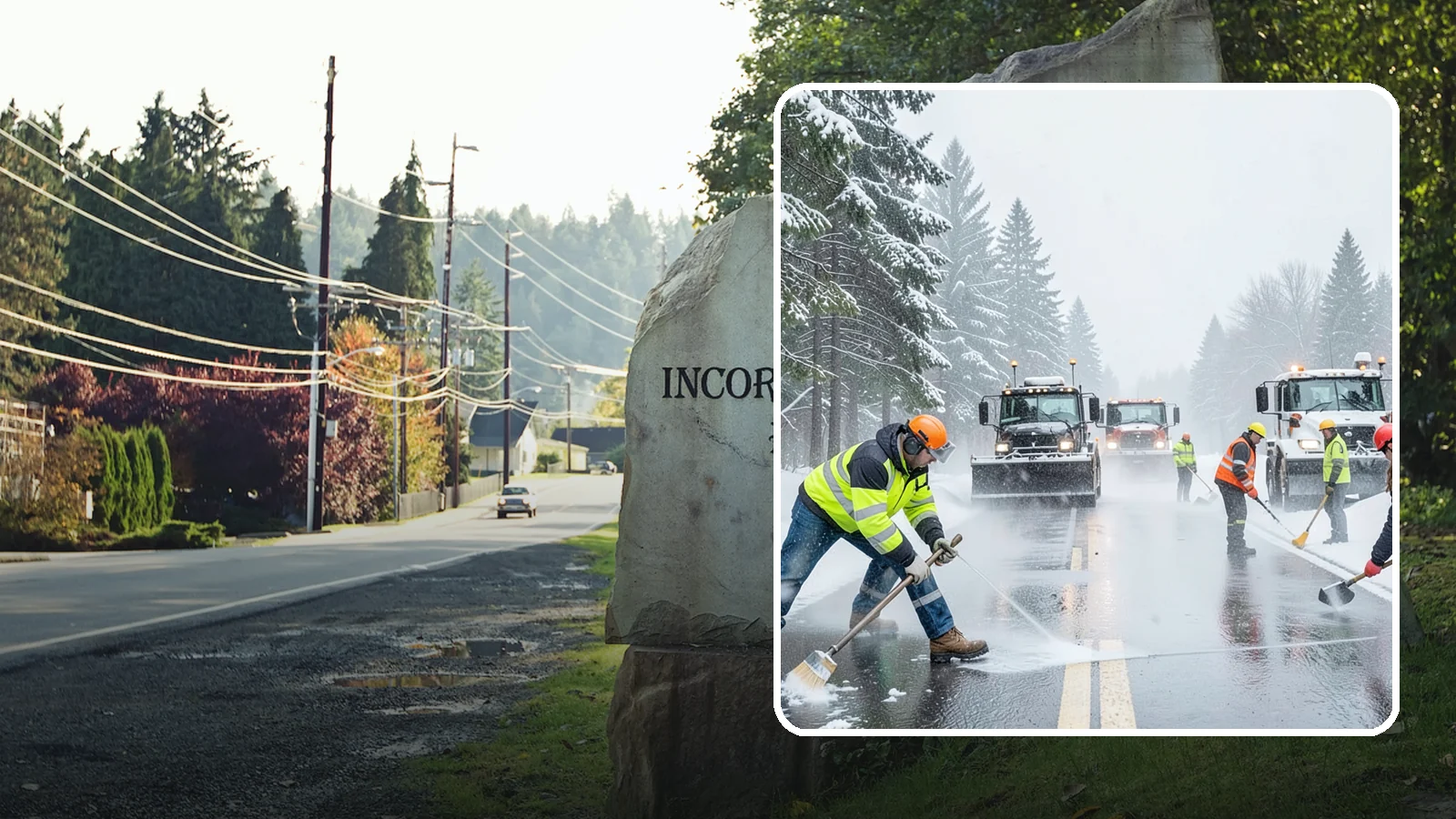 Pre-Storm Treatment in Wilkeson, Pierce County, WA - Proactive anti-icing applied before snow arrives so accumulation never bonds to your pavement.