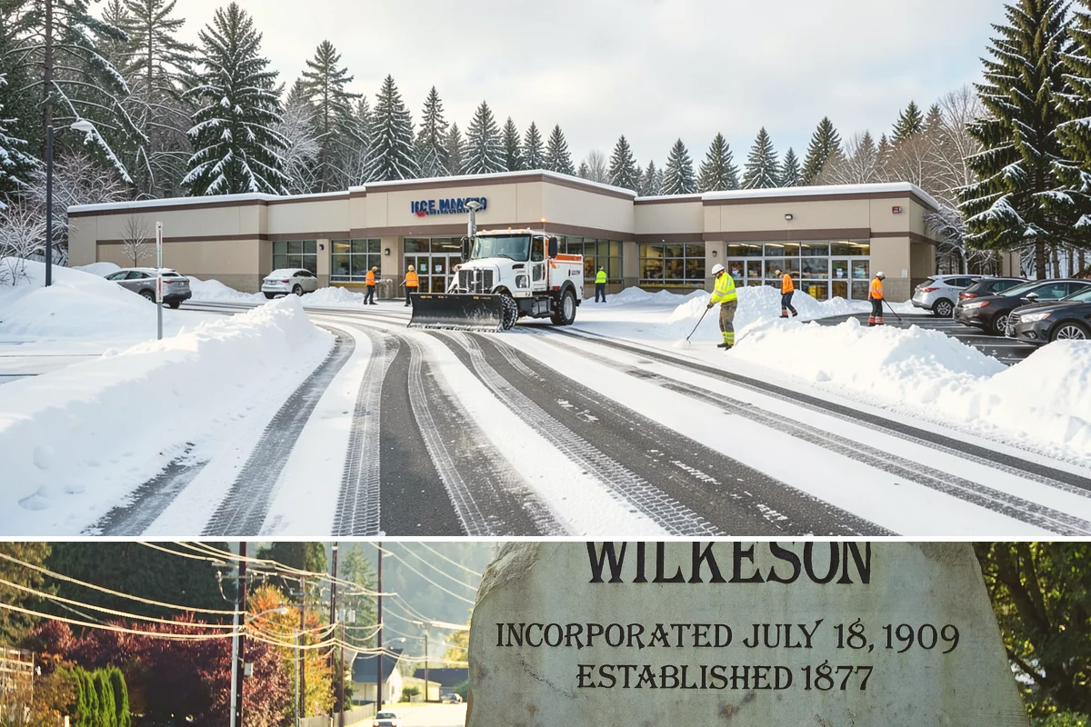 Pre-Storm Treatment in Wilkeson, Pierce County, WA - Pretreatment is applied in the hours before any forecast snow, most often during December and January cold snaps.