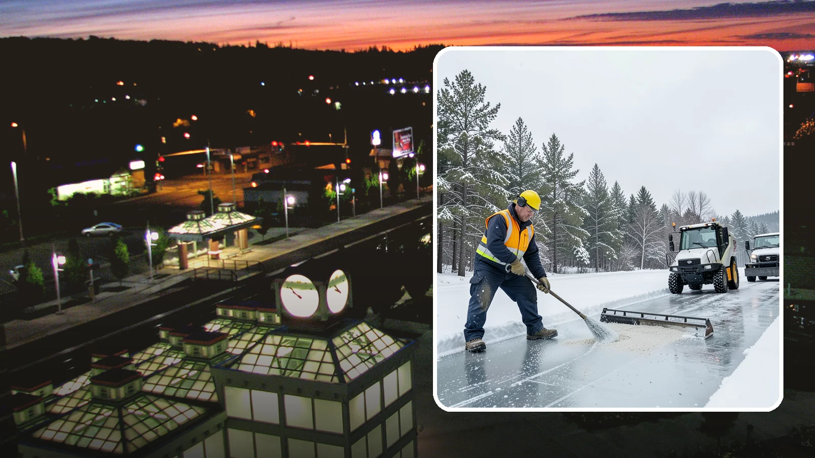 Pretreatment Services in Auburn, King County, WA - Pretreatment services lay down deicer before a freeze so ice never gets a chance to bond to your pavement.
