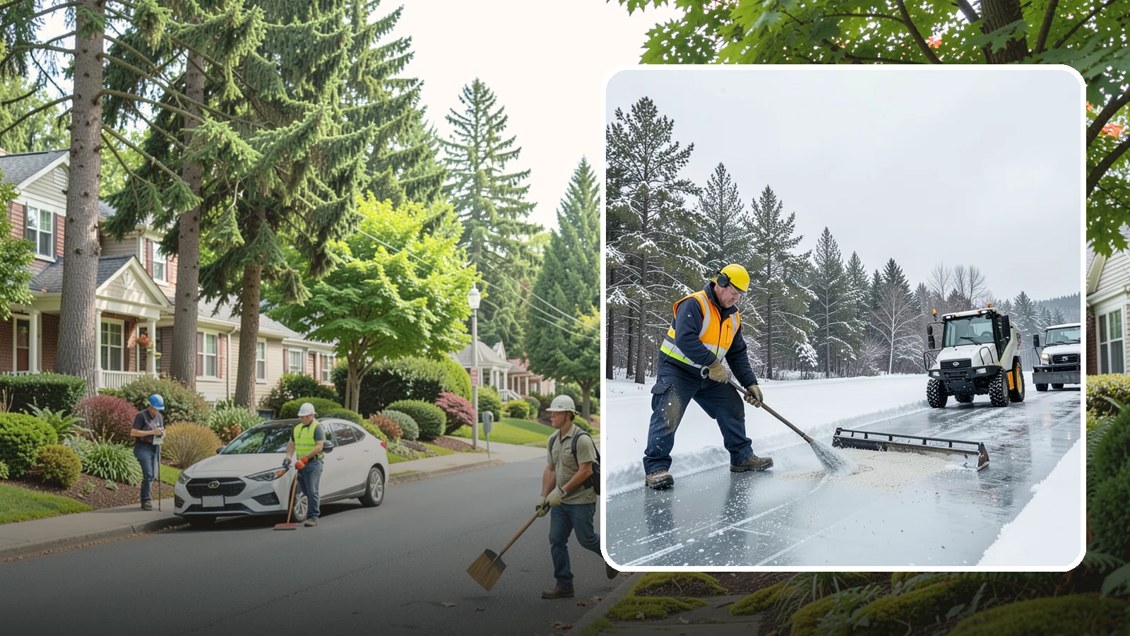 Pretreatment Services in Beaux Arts Village, King County, WA - Pretreatment services lay down deicer before a freeze so ice never gets a chance to bond to your pavement.