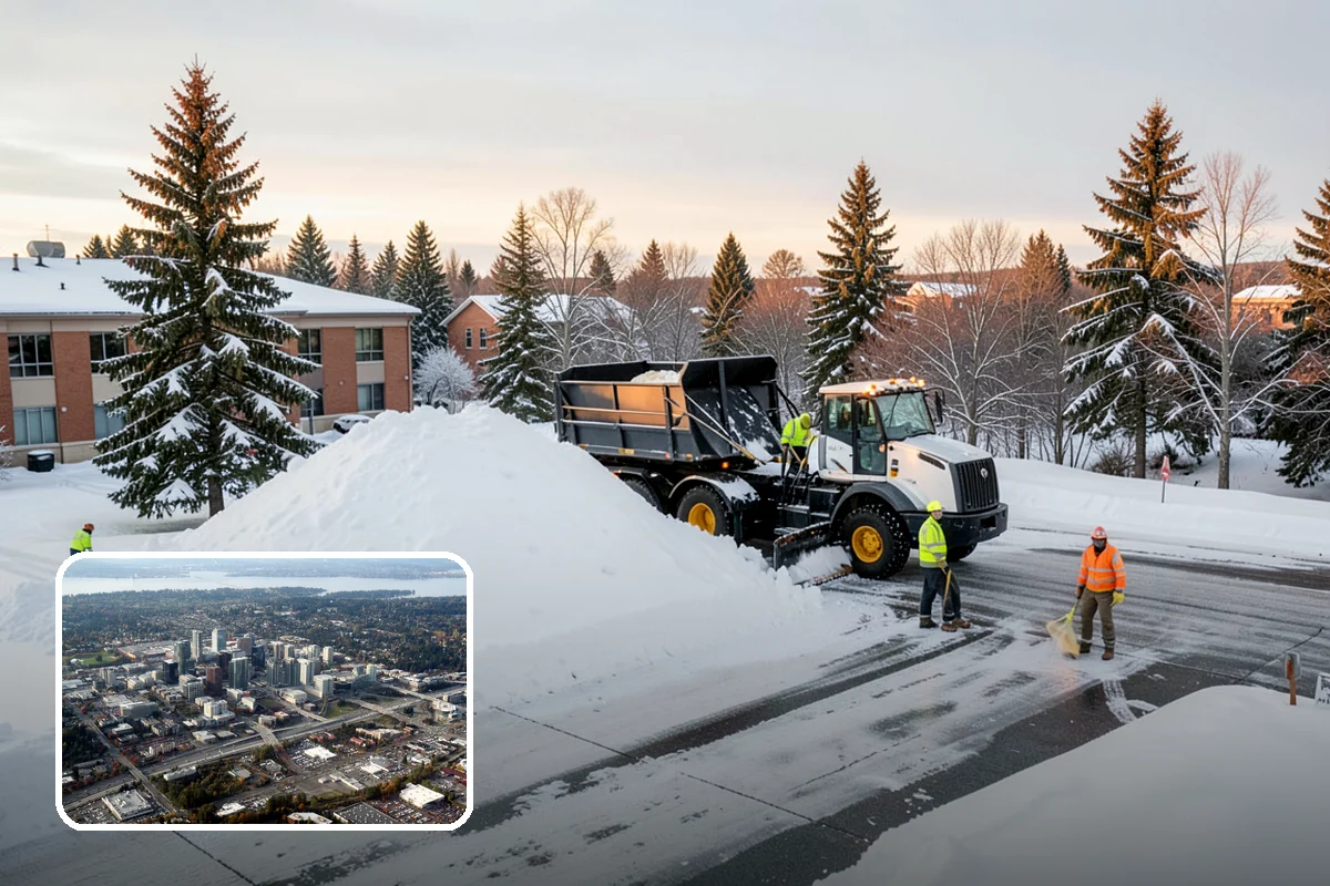 Pretreatment Services in Bellevue, King County, WA - Stops ice from bonding to pavement in the first place