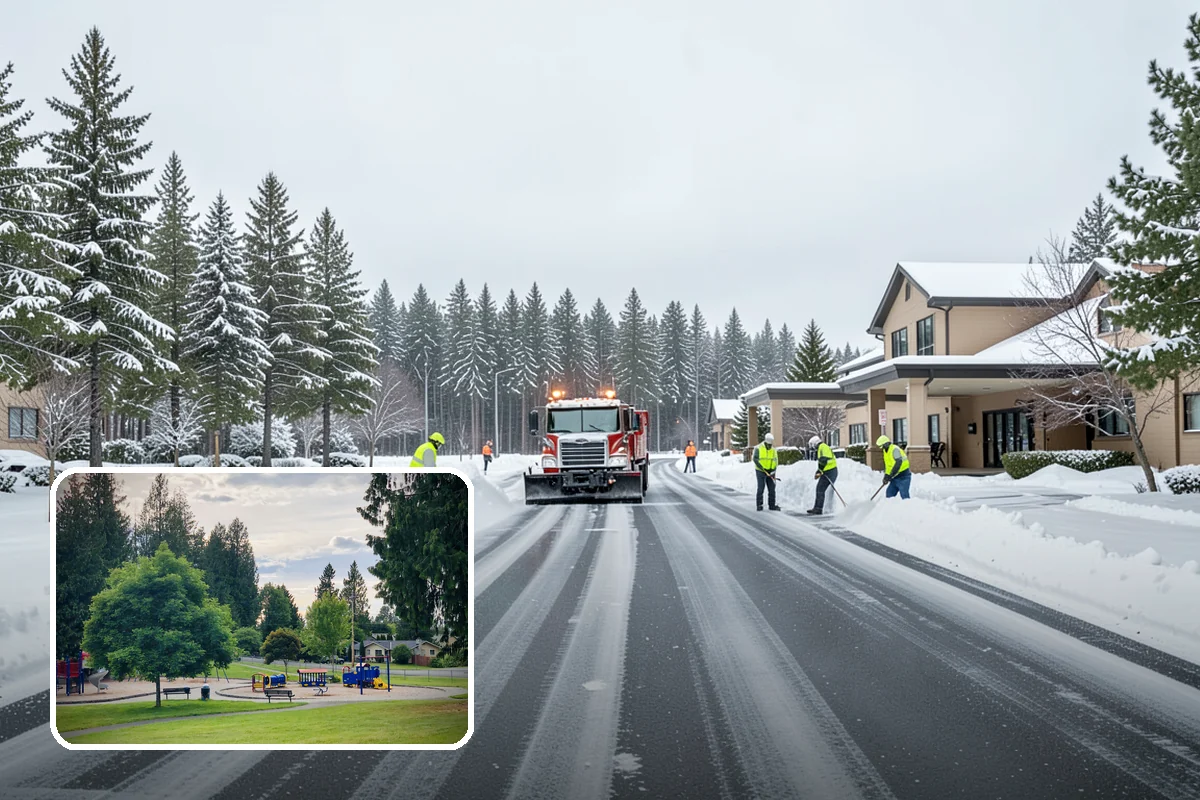 Pretreatment Services in Bonney Lake, Pierce County, WA - Stops ice from bonding to pavement in the first place