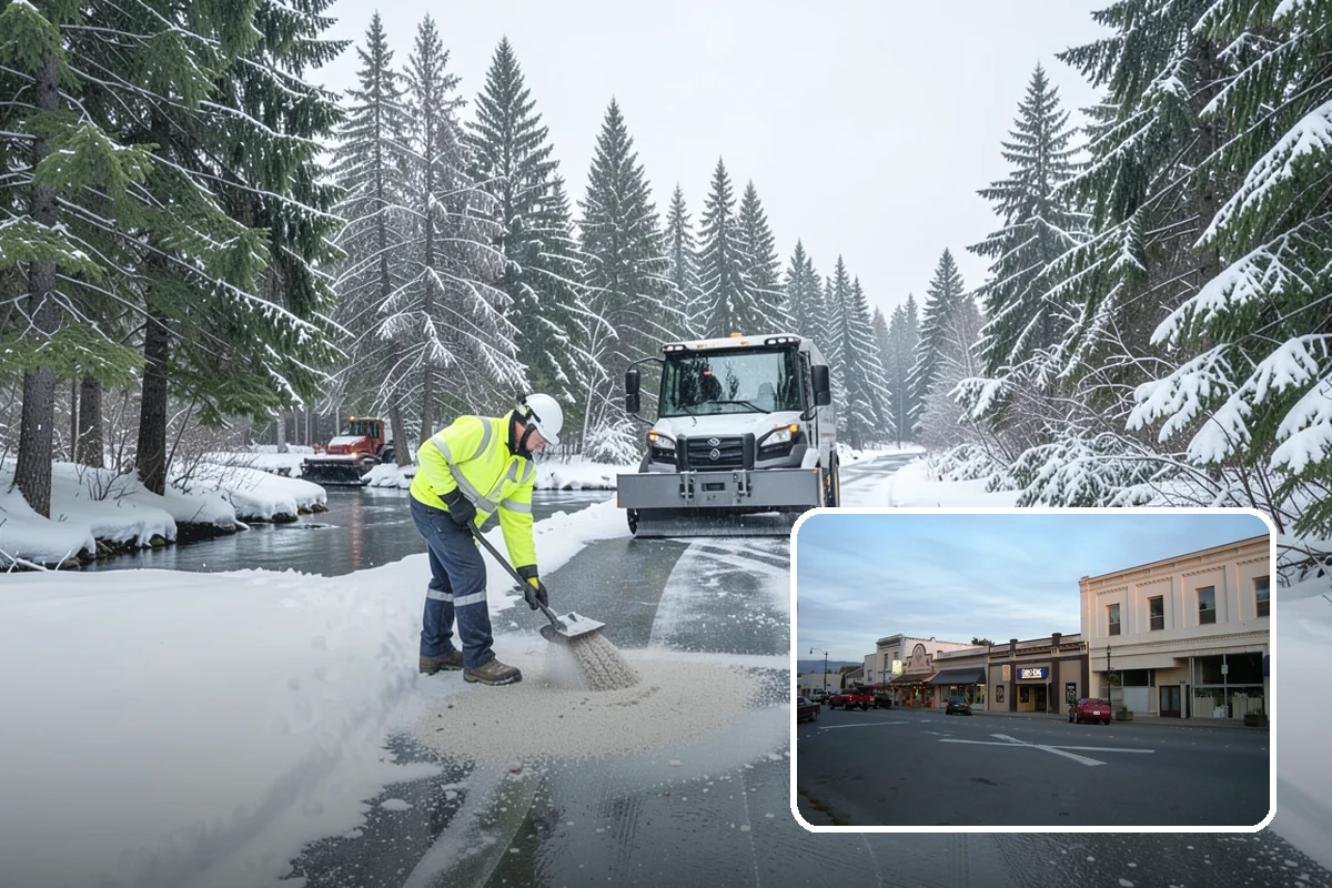Pretreatment Services in Burlington, Skagit County, WA - Stops ice from bonding to pavement in the first place
