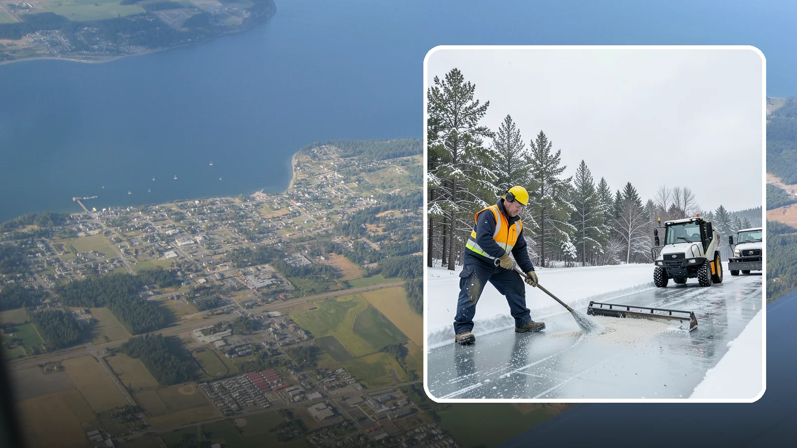Pretreatment Services in Coupeville, Island County, WA - Pretreatment services lay down deicer before a freeze so ice never gets a chance to bond to your pavement.