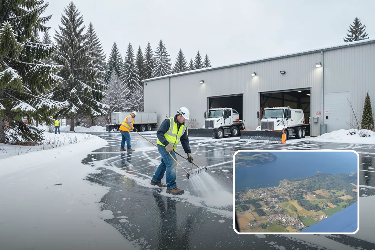 Pretreatment Services in Coupeville, Island County, WA - Stops ice from bonding to pavement in the first place