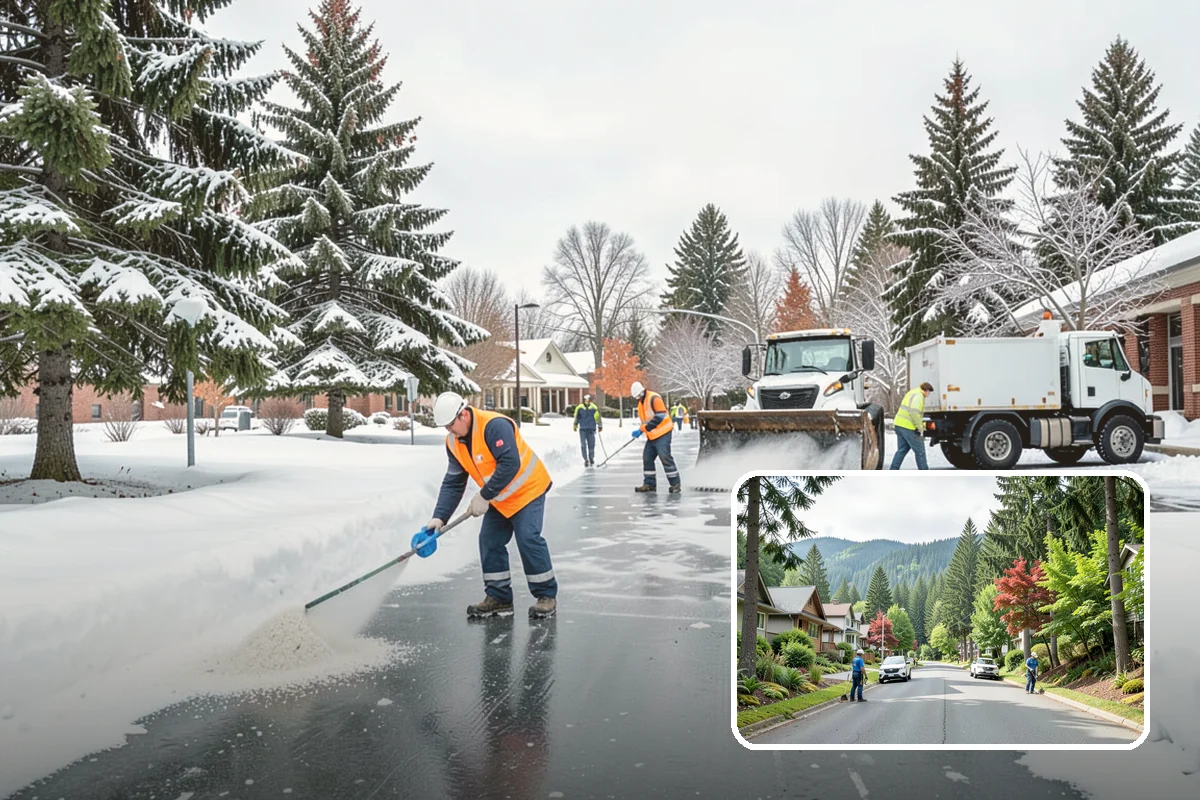 Pretreatment Services in Darrington, Snohomish County, WA - Stops ice from bonding to pavement in the first place