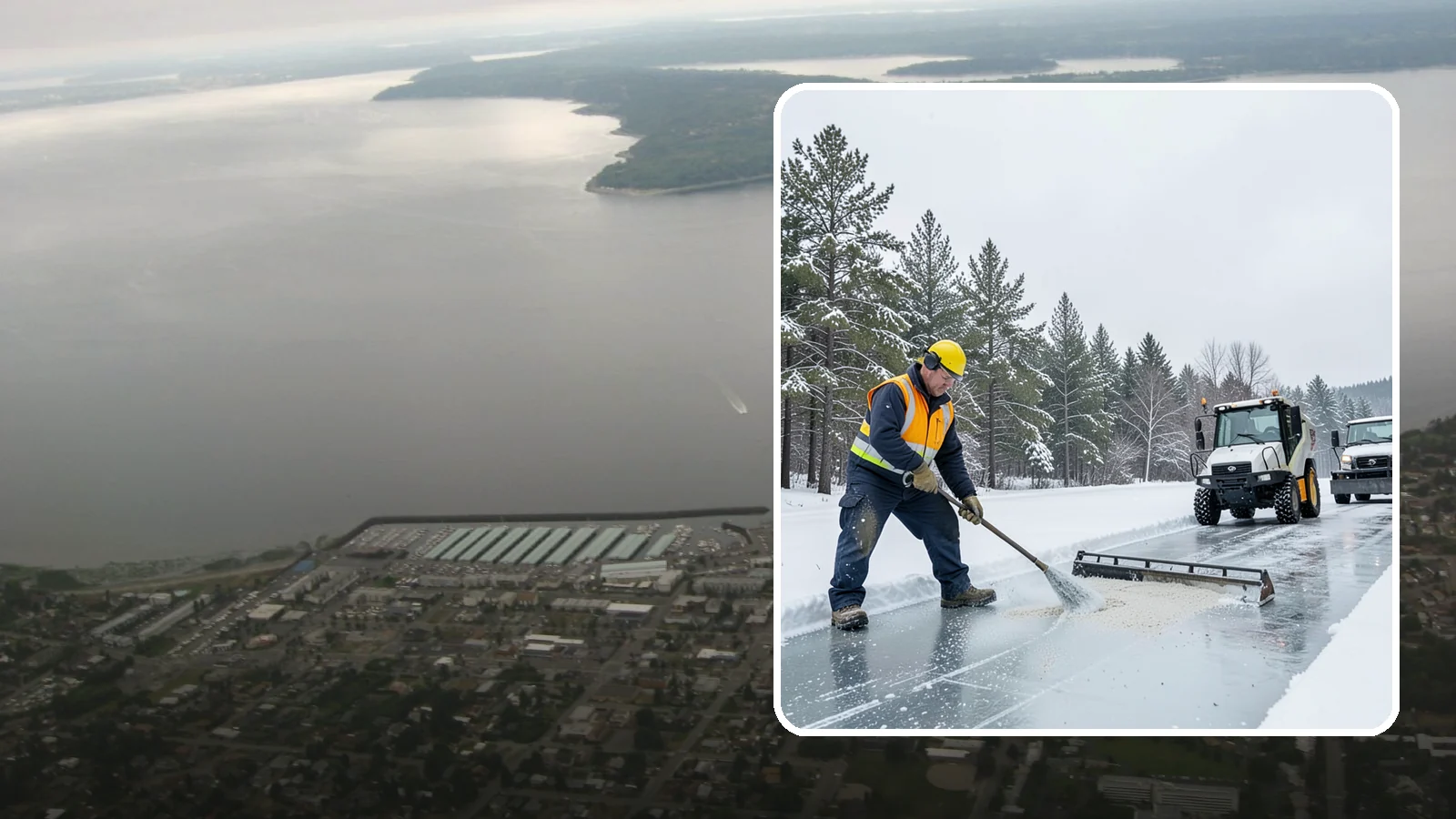 Pretreatment Services in Des Moines, King County, WA - Pretreatment services lay down deicer before a freeze so ice never gets a chance to bond to your pavement.