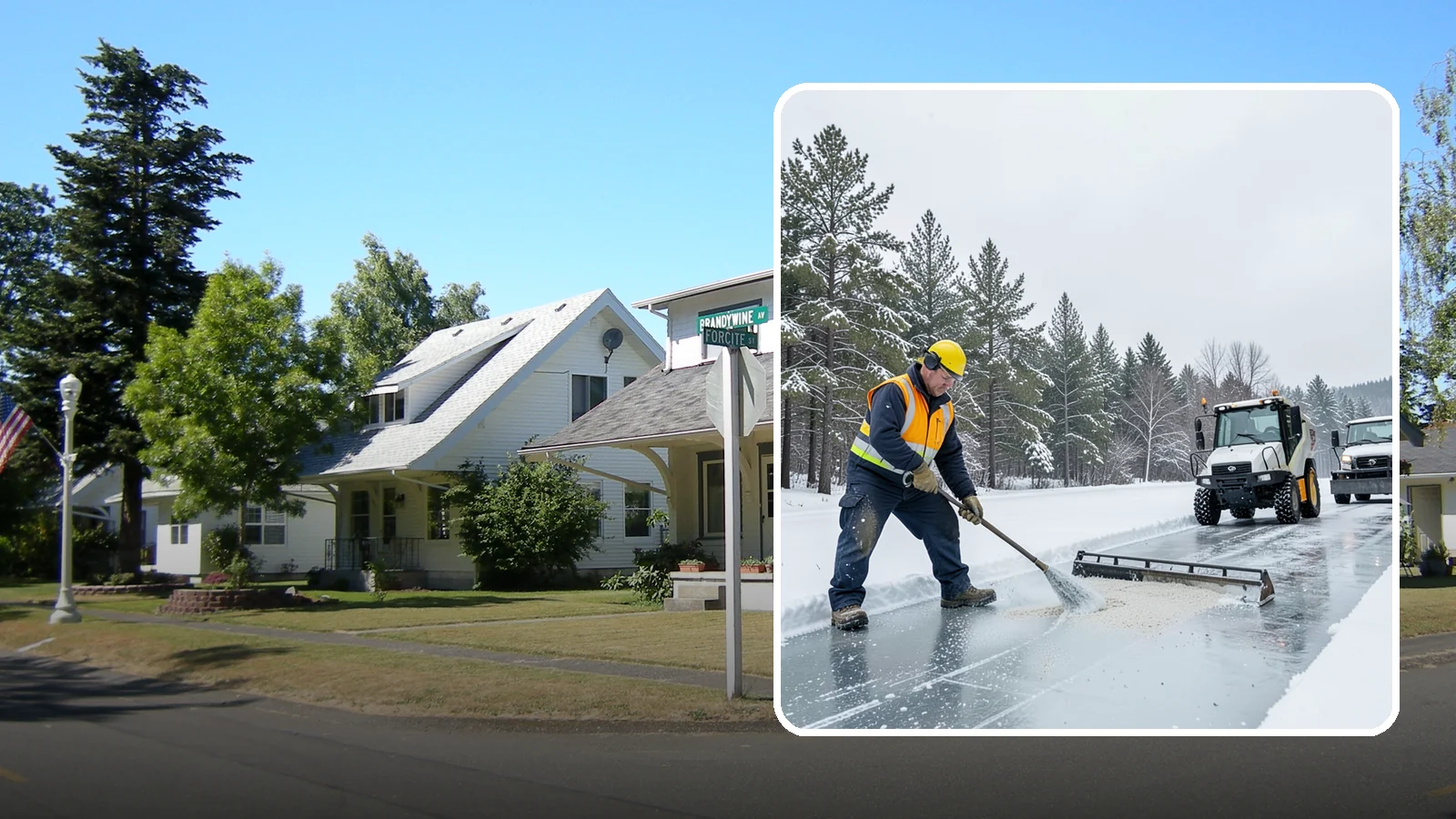 Pretreatment Services in DuPont, Pierce County, WA - Pretreatment services lay down deicer before a freeze so ice never gets a chance to bond to your pavement.