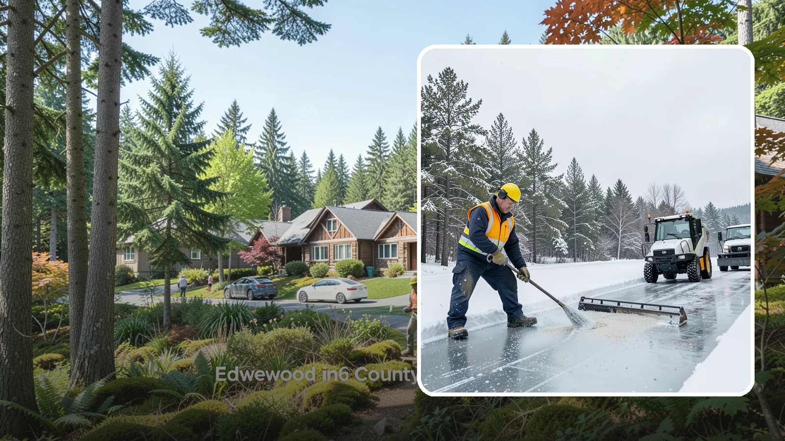 Pretreatment Services in Edgewood, Pierce County, WA - Pretreatment services lay down deicer before a freeze so ice never gets a chance to bond to your pavement.