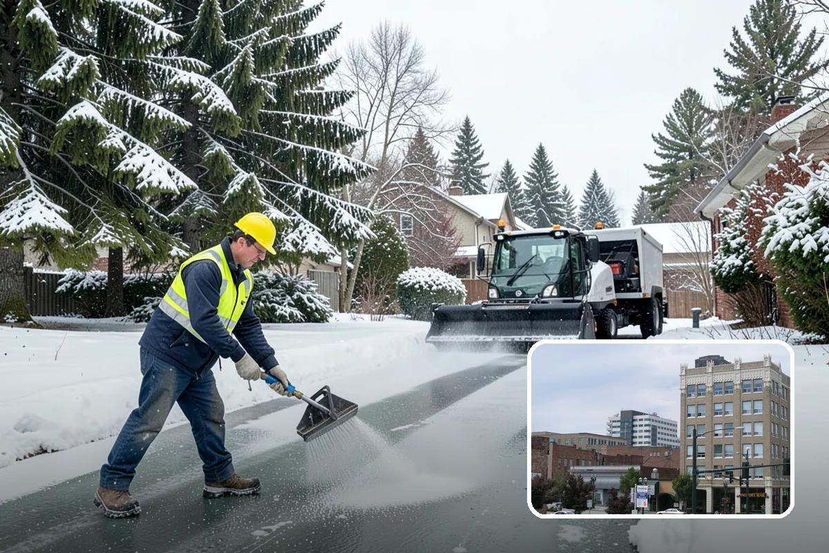 Pretreatment Services in Everett, Snohomish County, WA - Stops ice from bonding to pavement in the first place