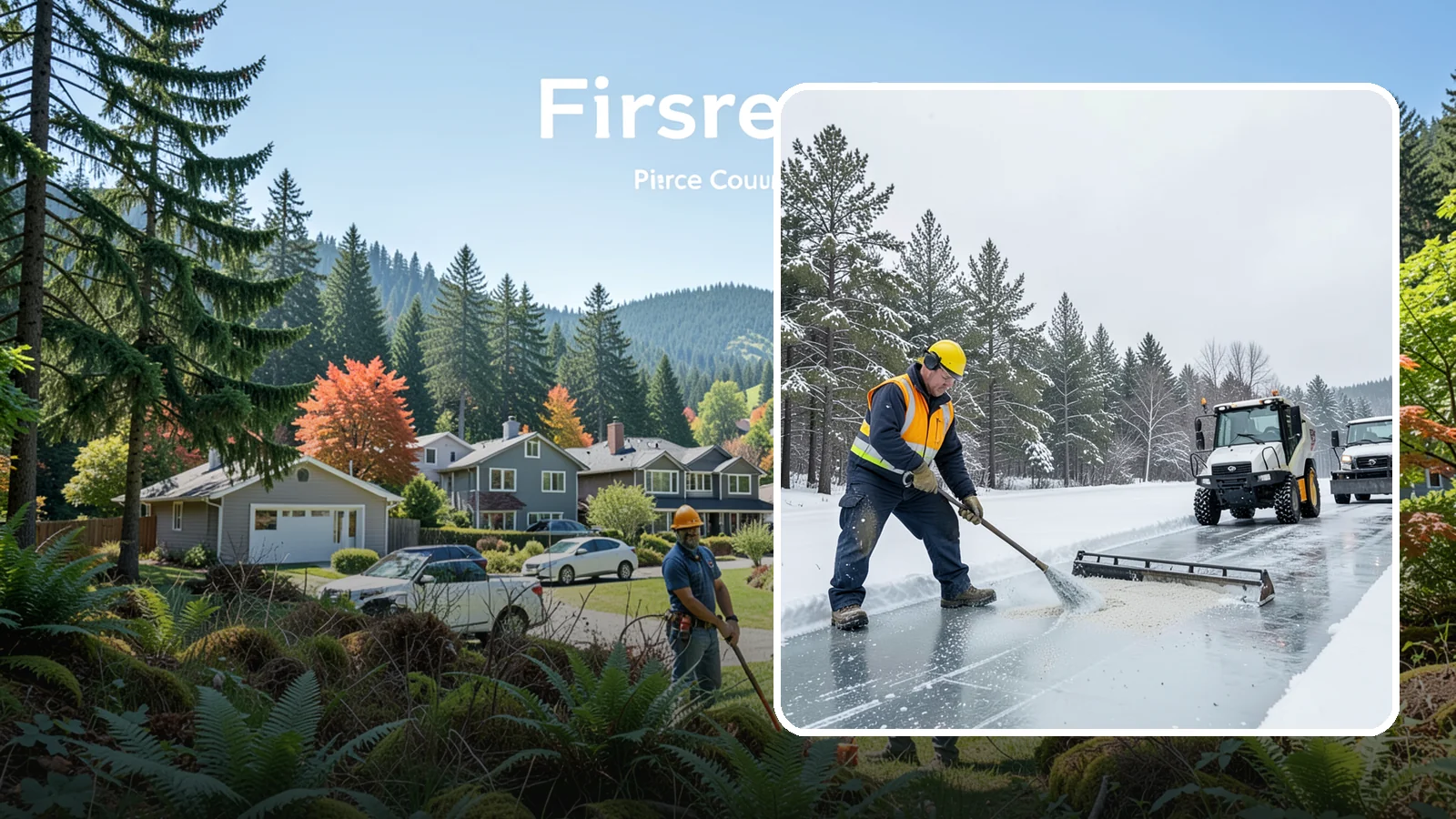 Pretreatment Services in Fircrest, Pierce County, WA - Pretreatment services lay down deicer before a freeze so ice never gets a chance to bond to your pavement.