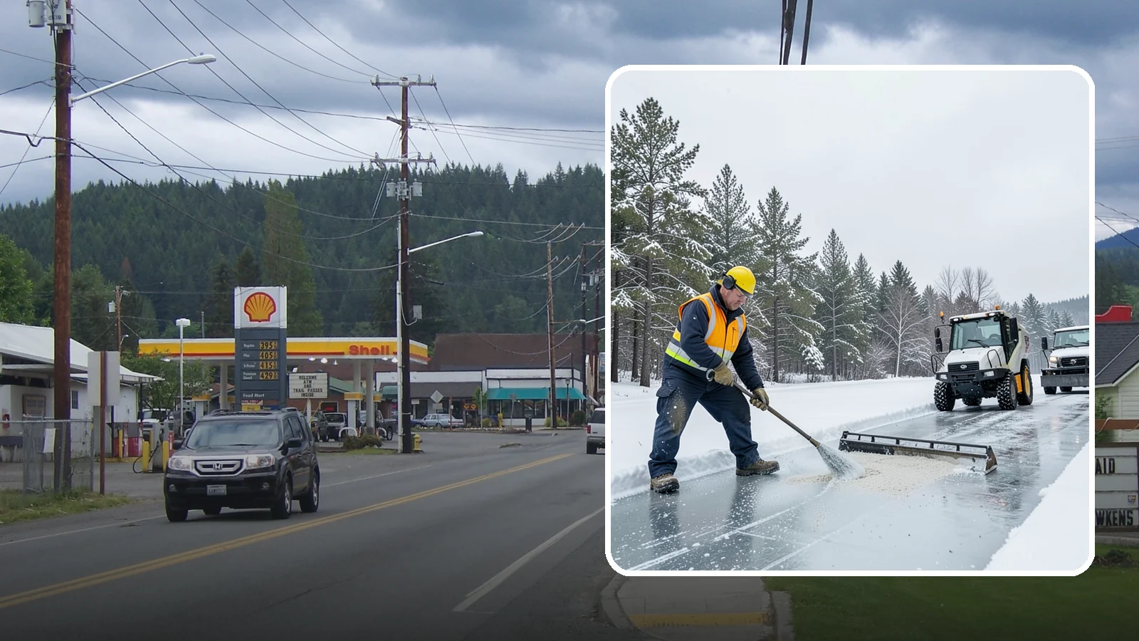Pretreatment Services in Granite Falls, Snohomish County, WA - Pretreatment services lay down deicer before a freeze so ice never gets a chance to bond to your pavement.