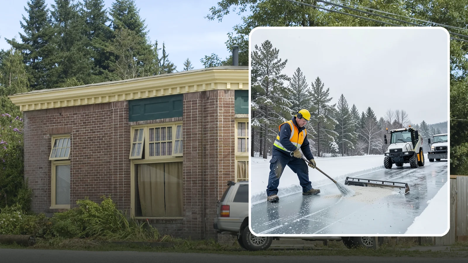 Pretreatment Services in Hamilton, Skagit County, WA - Pretreatment services lay down deicer before a freeze so ice never gets a chance to bond to your pavement.