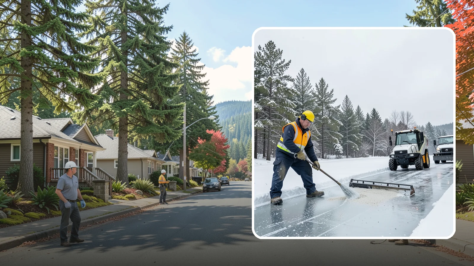 Pretreatment Services in Hunts Point, King County, WA - Pretreatment services lay down deicer before a freeze so ice never gets a chance to bond to your pavement.