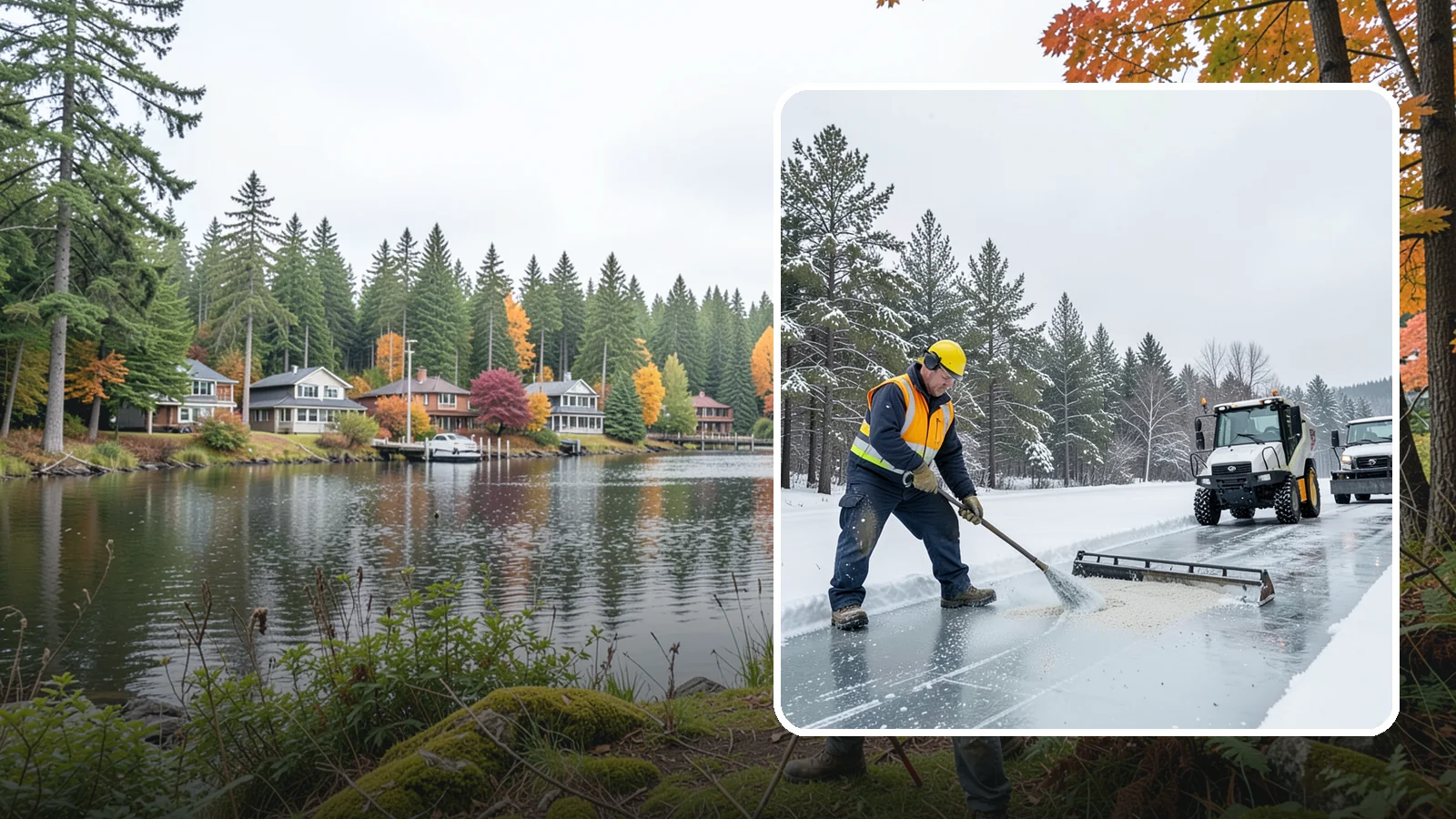 Pretreatment Services in La Conner, Skagit County, WA - Pretreatment services lay down deicer before a freeze so ice never gets a chance to bond to your pavement.