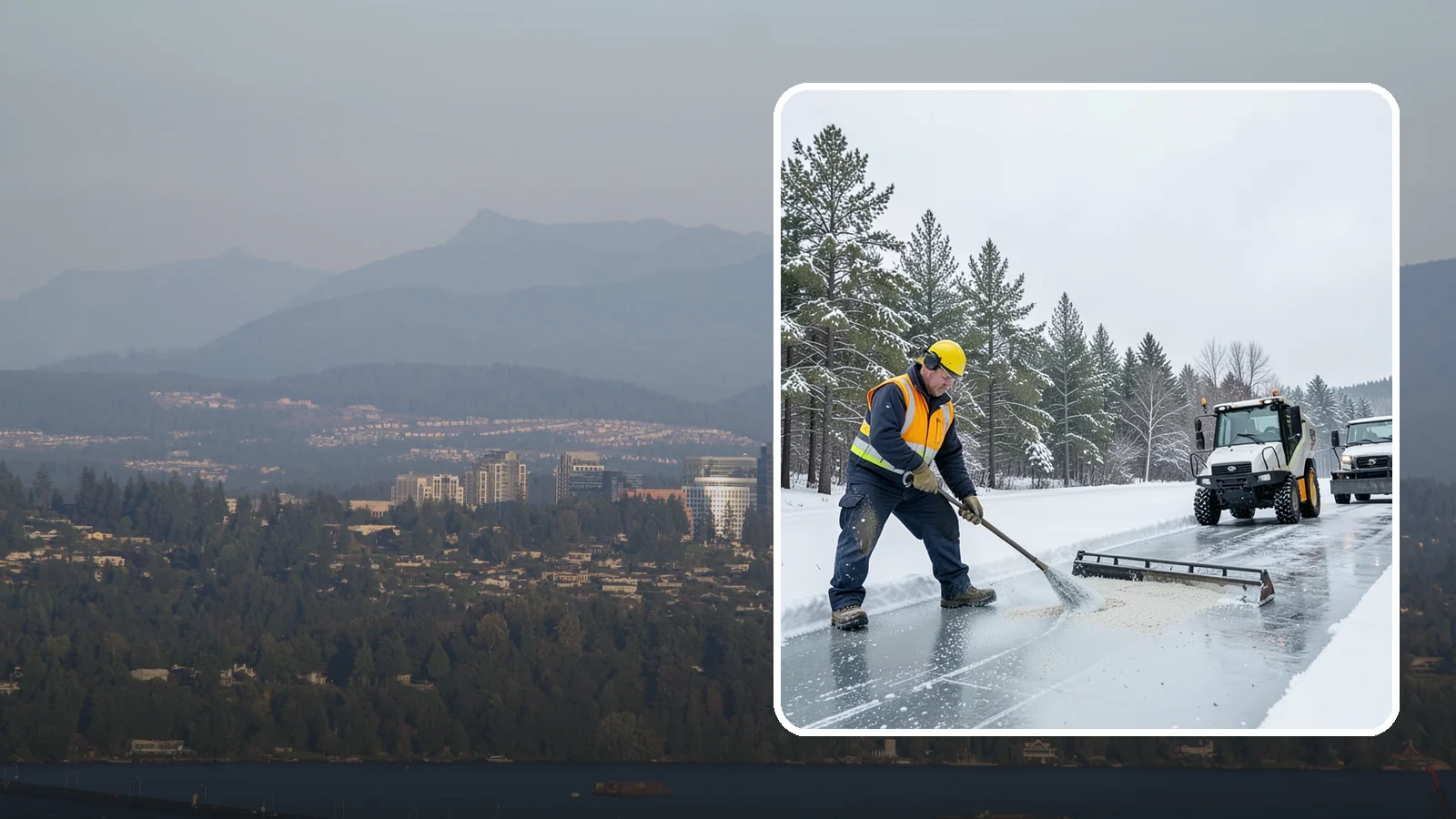 Pretreatment Services in Medina, King County, WA - Pretreatment services lay down deicer before a freeze so ice never gets a chance to bond to your pavement.