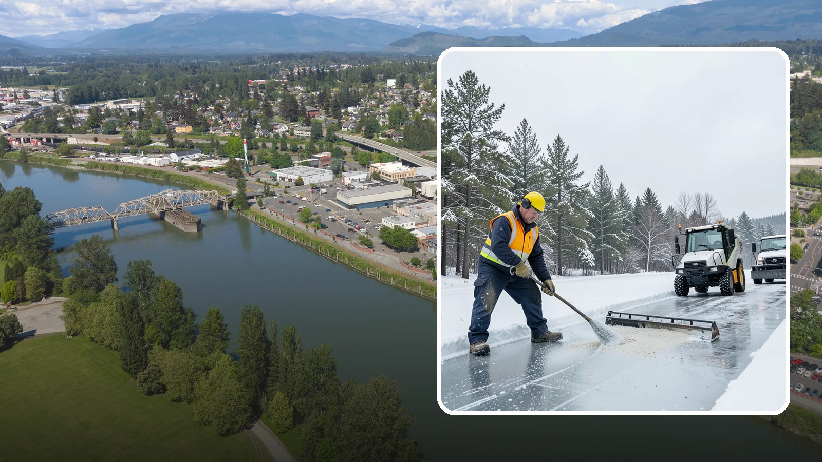 Pretreatment Services in Mount Vernon, Skagit County, WA - Pretreatment services lay down deicer before a freeze so ice never gets a chance to bond to your pavement.