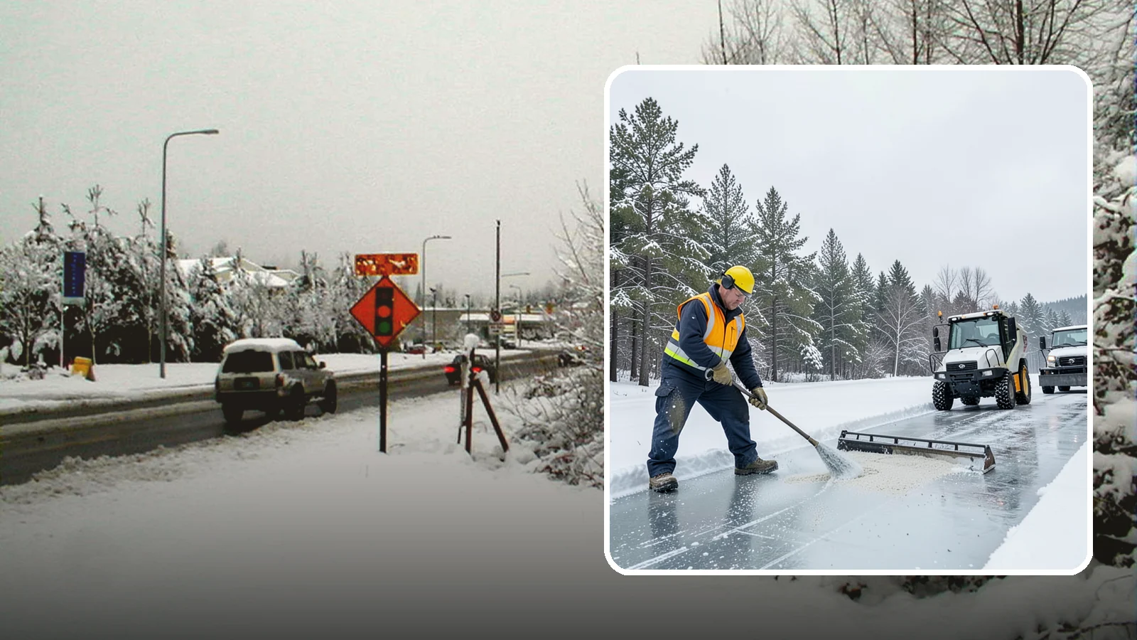 Pretreatment Services in Newcastle, King County, WA - Pretreatment services lay down deicer before a freeze so ice never gets a chance to bond to your pavement.