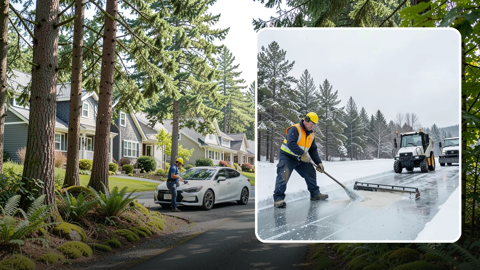 Pretreatment Services in Normandy Park, King County, WA - Pretreatment services lay down deicer before a freeze so ice never gets a chance to bond to your pavement.