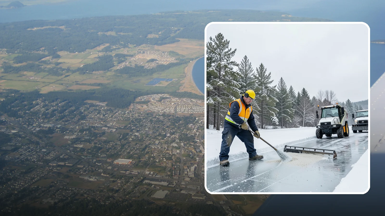 Pretreatment Services in Oak Harbor, Island County, WA - Pretreatment services lay down deicer before a freeze so ice never gets a chance to bond to your pavement.
