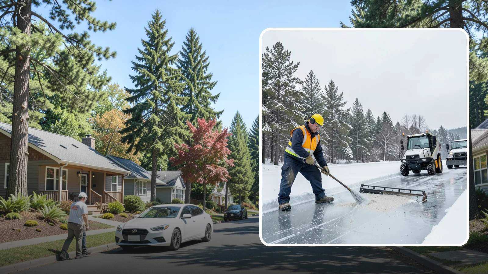 Pretreatment Services in Orting, Pierce County, WA - Pretreatment services lay down deicer before a freeze so ice never gets a chance to bond to your pavement.