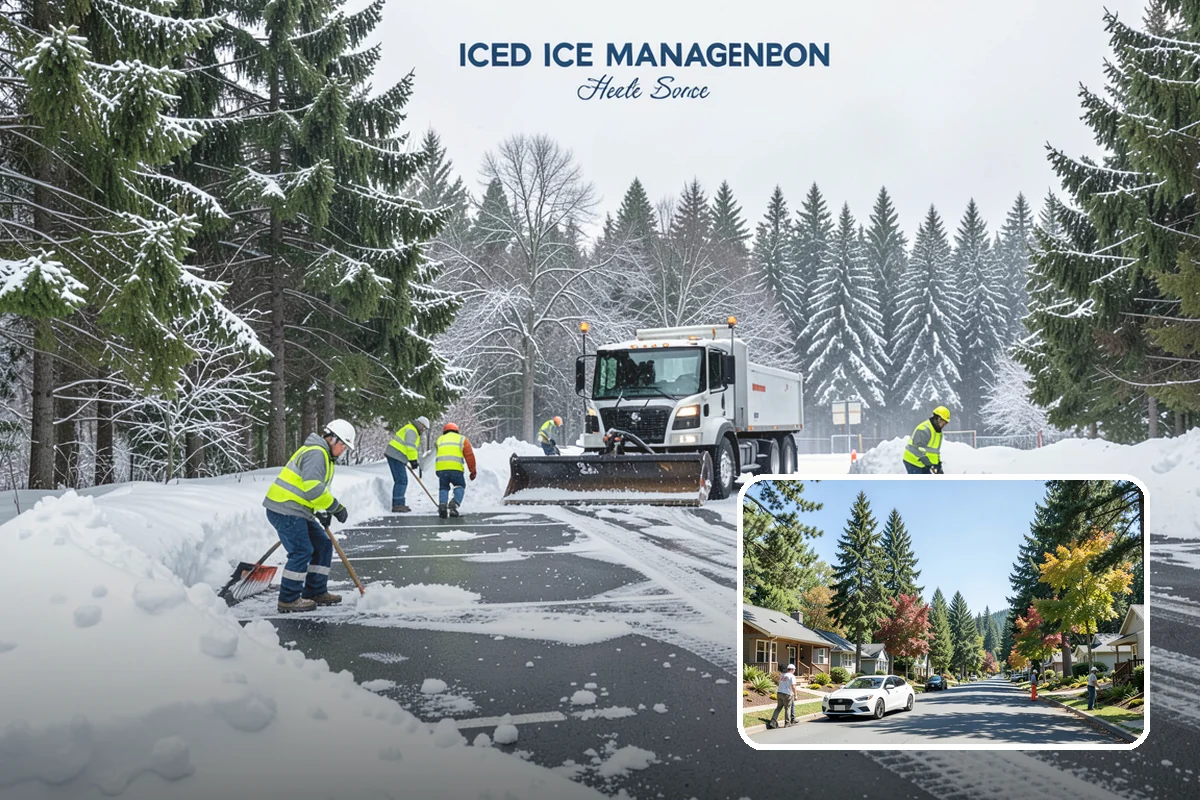 Pretreatment Services in Orting, Pierce County, WA - Stops ice from bonding to pavement in the first place