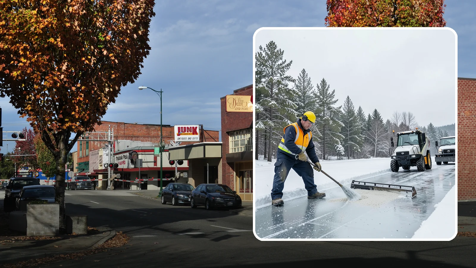 Pretreatment Services in Puyallup, Pierce County, WA - Pretreatment services lay down deicer before a freeze so ice never gets a chance to bond to your pavement.