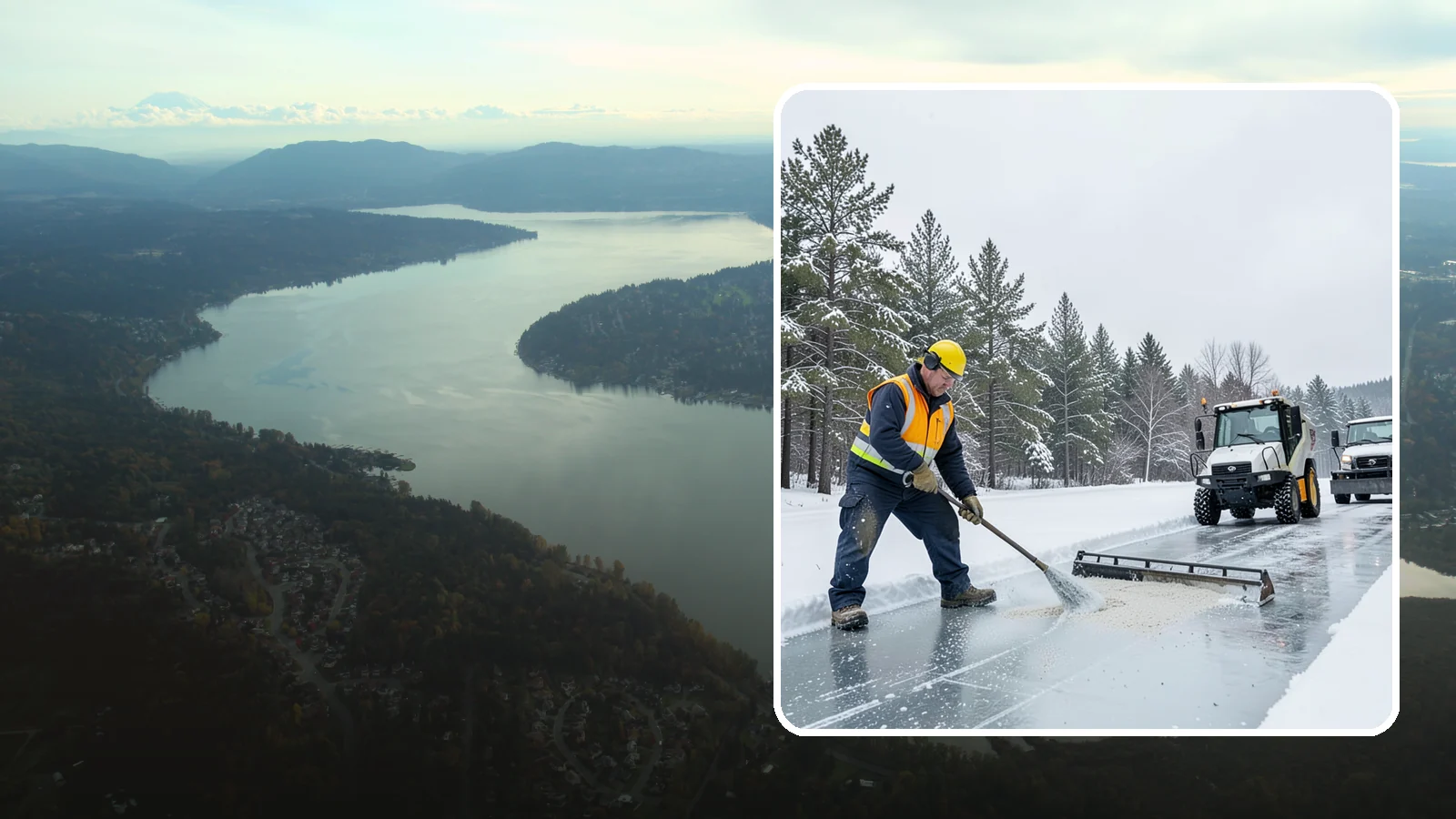 Pretreatment Services in Sammamish, King County, WA - Pretreatment services lay down deicer before a freeze so ice never gets a chance to bond to your pavement.