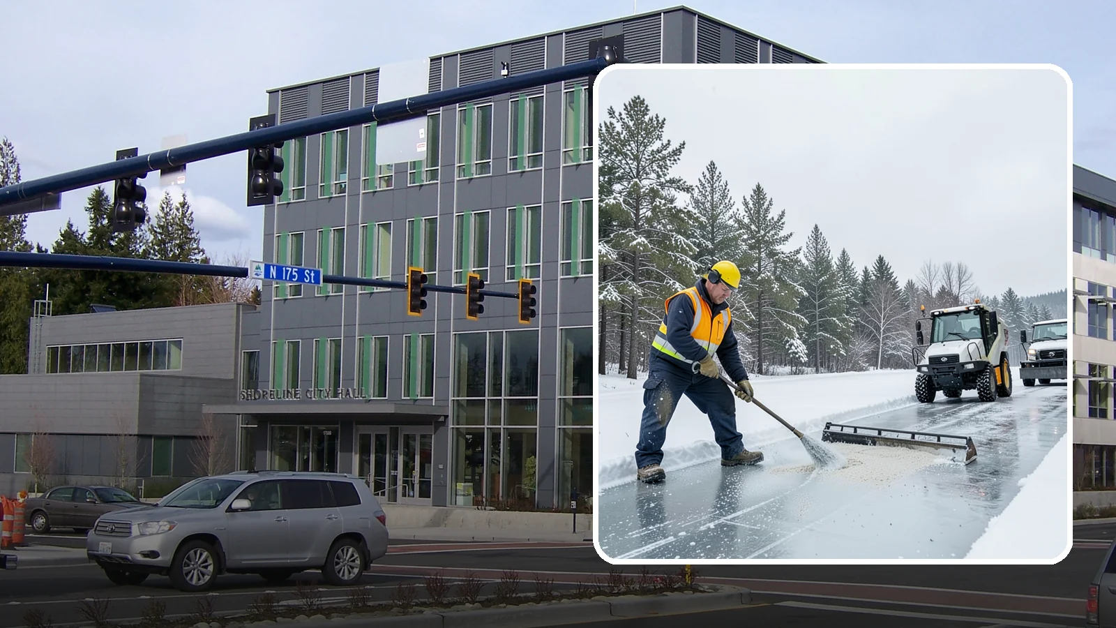 Pretreatment Services in Shoreline, King County, WA - Pretreatment services lay down deicer before a freeze so ice never gets a chance to bond to your pavement.