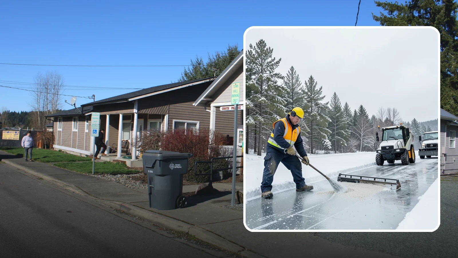 Pretreatment Services in South Prairie, Pierce County, WA - Pretreatment services lay down deicer before a freeze so ice never gets a chance to bond to your pavement.
