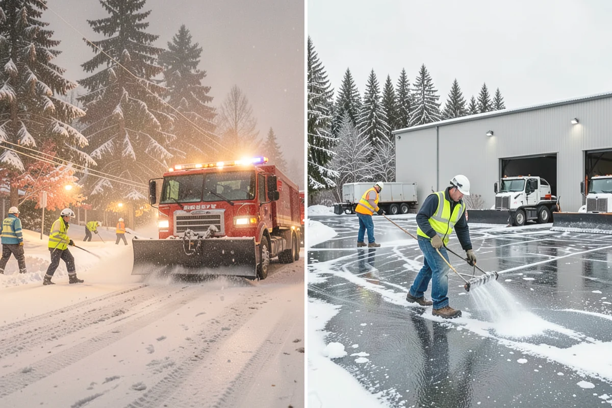 Pretreatment Services in Steilacoom, Pierce County, WA - Monitor forecasts for the rain-to-freeze transition