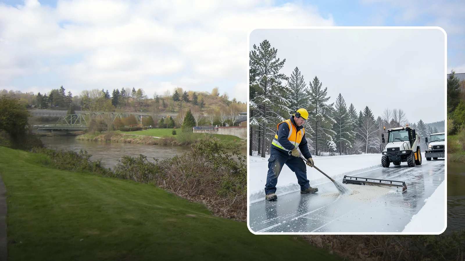 Pretreatment Services in Tukwila, King County, WA - Pretreatment services lay down deicer before a freeze so ice never gets a chance to bond to your pavement.