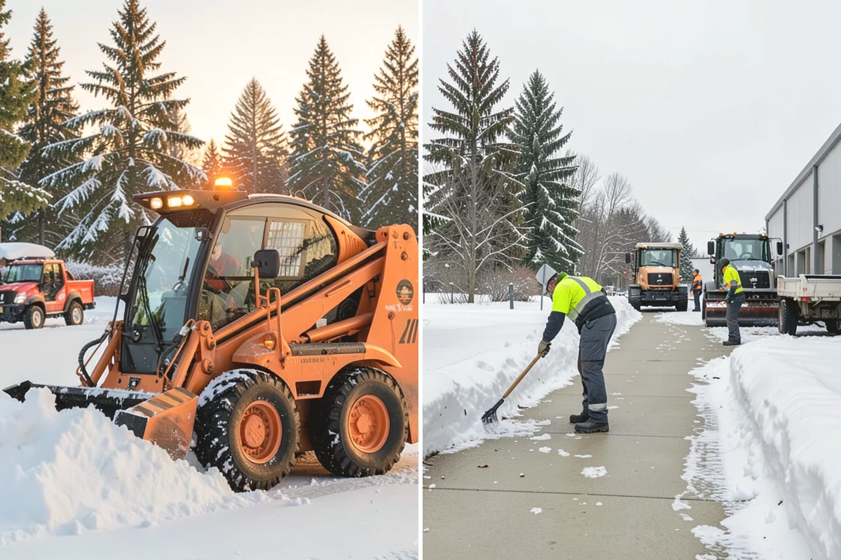 Private Road Snow Removal in Anacortes, Skagit County, WA - Stake the road edges to guide plowing on the running surface