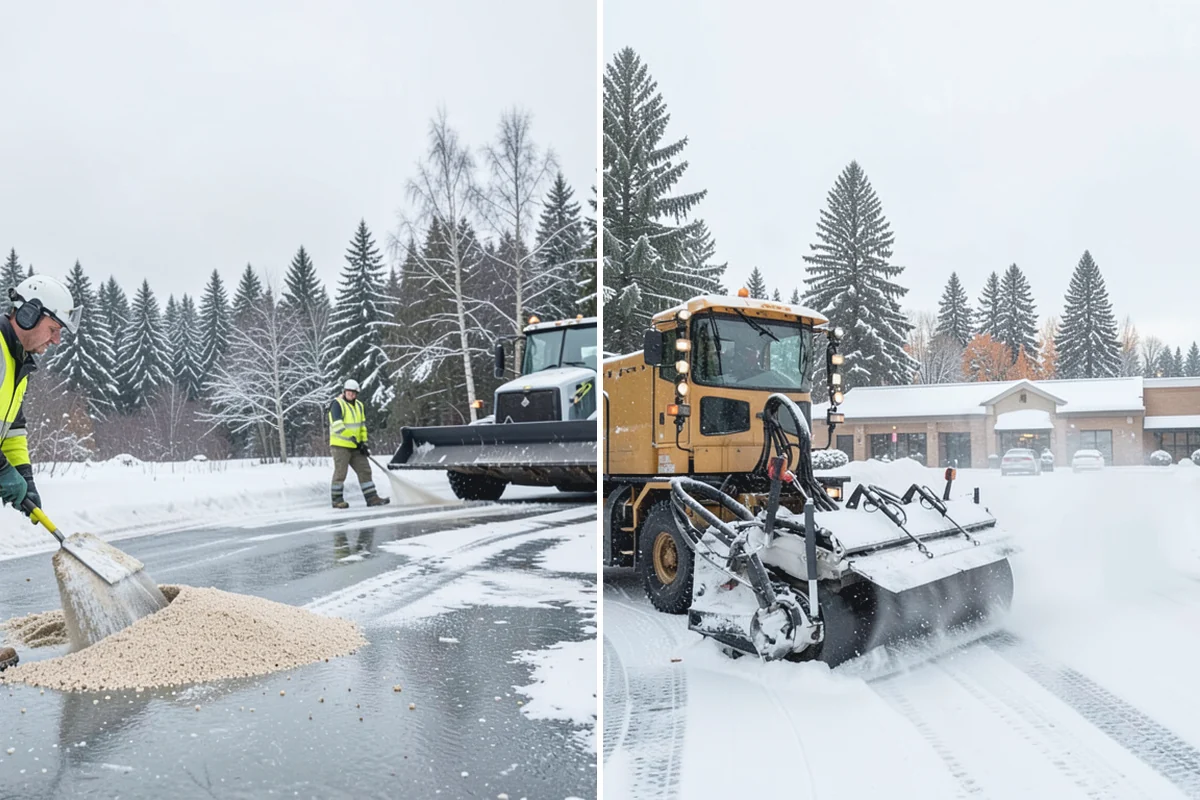Private Road Snow Removal in Auburn, King County, WA - Stake the road edges to guide plowing on the running surface