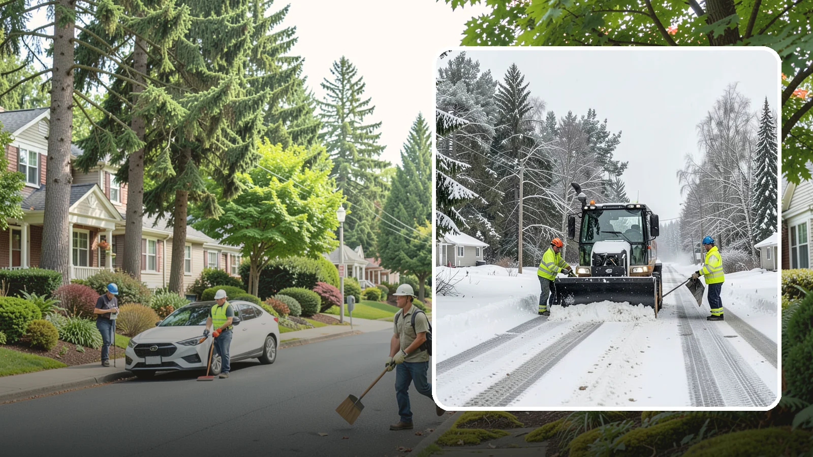 Private Road Snow Removal in Beaux Arts Village, King County, WA - Plowing of private roads and shared lanes that no public agency maintains, keeping rural and gated access open.