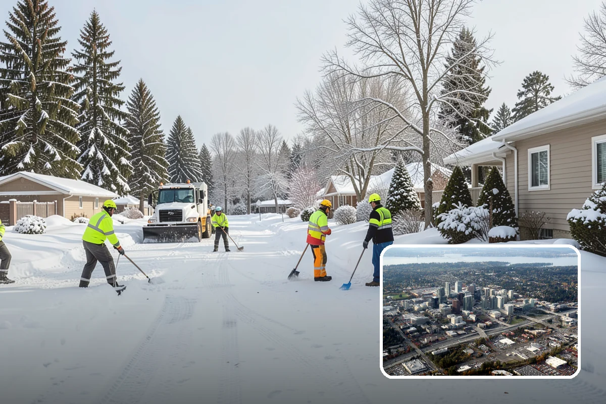 Private Road Snow Removal in Bellevue, King County, WA - Maintains access on roads no public agency will plow