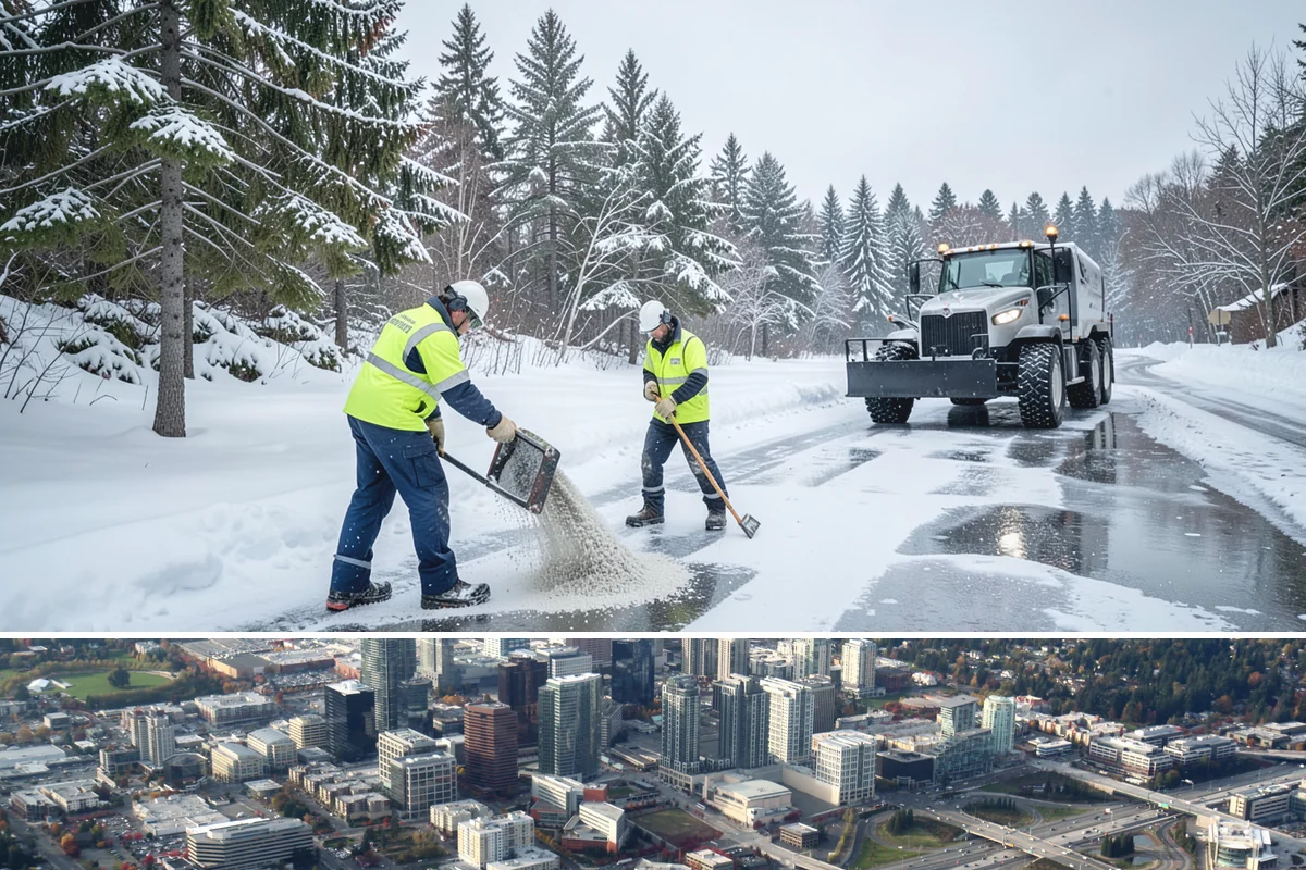 Private Road Snow Removal in Bellevue, King County, WA - Set up a private-road contract before December, since foothill roads can hold snow long after Seattle streets are bare.